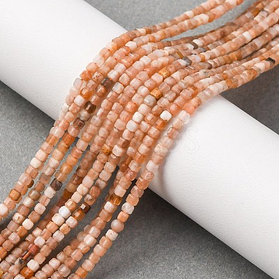 Natural Peach Moonstone Beads Strands G-RM250104-A3-1