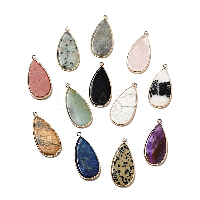 Natural & Synthetic Mixed Gemstone Pendants G-D061-01B-1