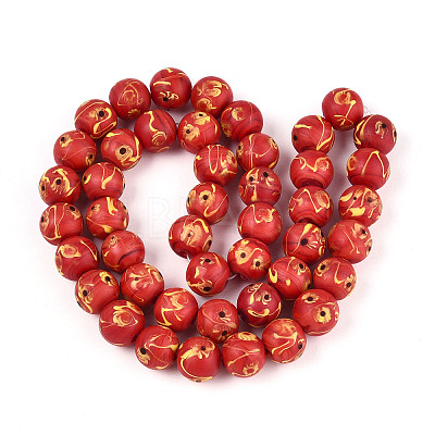 Handmade Lampwork Beads Strands LAMP-N028-05D-1