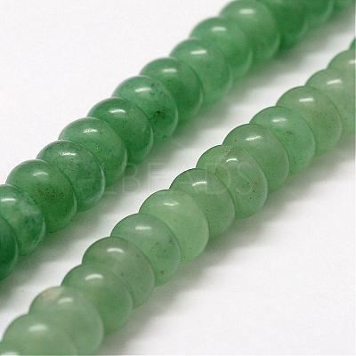 Natural Green Aventurine Bead Strands G-G668-08-4x6mm-1