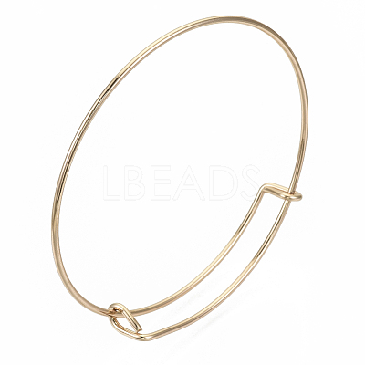 Adjustable Iron Expandable Bangle Making BJEW-R038-KC-1