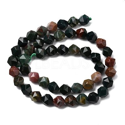 Natural Bloodstone/Heliotrope Beads Strands G-Z119-A16-02-1