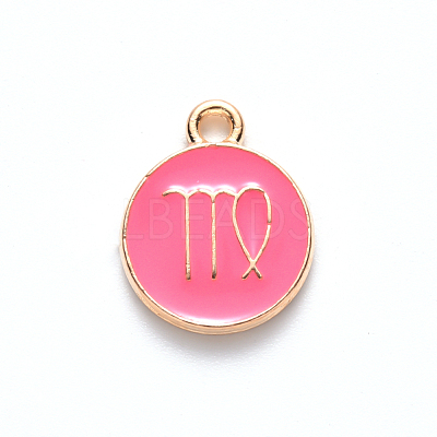 Alloy Enamel Pendants X-ENAM-S124-01B-03B-1