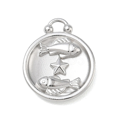 12 Constellations 304 Stainless Steel Pendants STAS-F354-01P-07-1