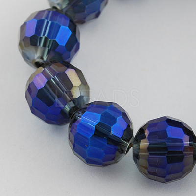 Electroplate Glass Bead Strands EGLA-R041-8mm-05-1