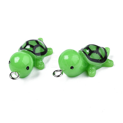 Opaque Resin Pendants RESI-T028-76-1