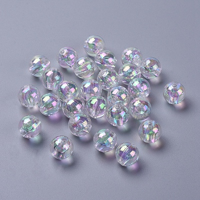 Eco-Friendly Transparent Acrylic Beads PL735-2-1