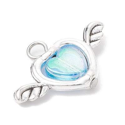 Acrylic & Tibetan Style Alloy Pendants PALLOY-JF04326-1