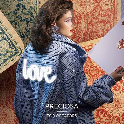 Preciosa&reg Crystal Hotfix Flatback Stones Y-PRC-HSS10-90110-1