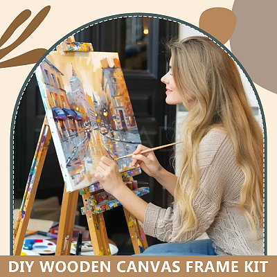 Wood Oil Painting Frame DIY-WH0671-376C-1