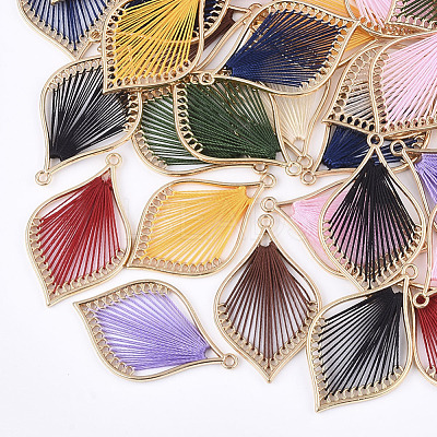 Cotton Thread Woven Pendants FIND-S306-03-M-1