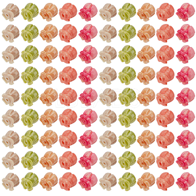 100Pcs 5 Colors Synthetic Coral Beads CORA-SP0001-20-1