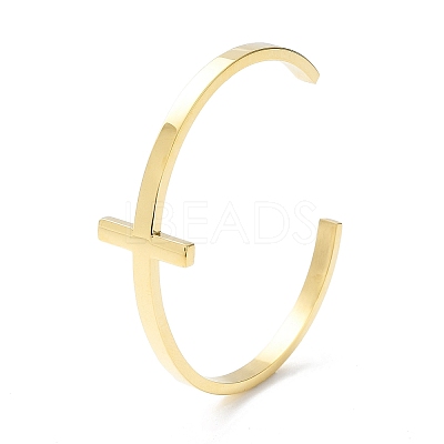 304 Stainless Steel Cuff Bangles BJEW-G685-01D-1