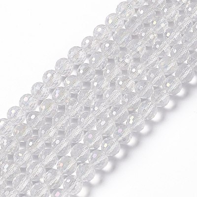 Electroplate Glass Bead Strands EGLA-R040-8mm-15-1