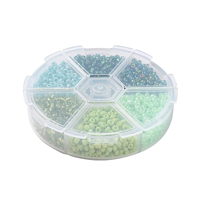6 Colors 8/0 Glass Seed Beads SEED-X0052-03C-3mm-1