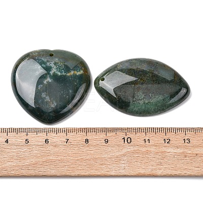 Natural Indian Agate Pendants G-Z113-03-1