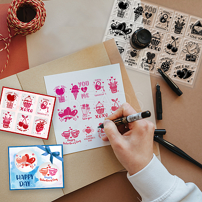 Custom PVC Plastic Clear Stamps DIY-WH0448-0381-1
