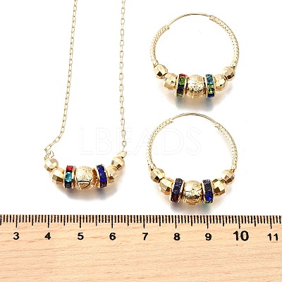 Bohemia Brass Jewelry Set SJEW-F224-02G-1