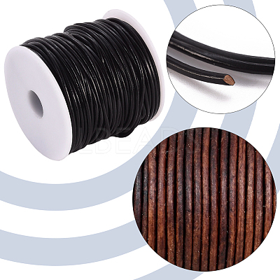 1 Roll Cowhide Leather Jewelry Cord WL-CL0001-03A-01-1