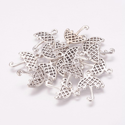 Tibetan Style Umbrella Pendants TIBEP-LF1300YKG-AS-LF-1