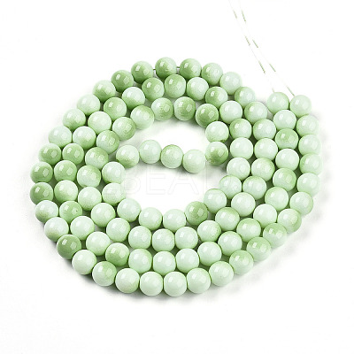 Baking Paint Glass Beads Strands DGLA-N012-8mm-04-1