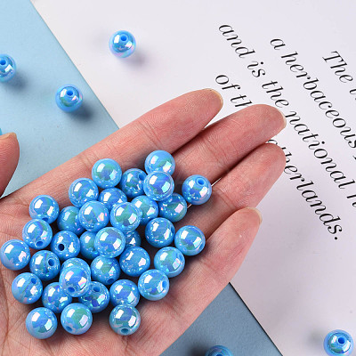 Opaque Acrylic Beads MACR-S370-D10mm-7-1