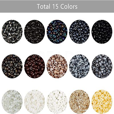8/0 Glass Seed Beads SEED-NB0001-12A-3mm-1