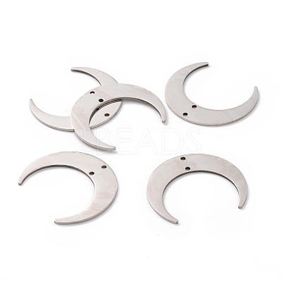Non-Tarnish 201 Stainless Steel 2-Loop Link Pendants STAS-N090-LA038-1