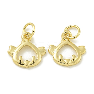 Rack Plating Brass Pendants KK-K386-01B-G-1