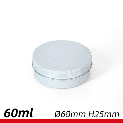 60ml Round Aluminium Tin Cans CON-WH0027-01A-1