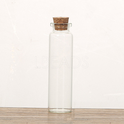 Glass Cork Bottles Ornament CON-PW0001-038G-1