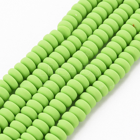 Handmade Polymer Clay Beads Strands X-CLAY-N008-008O-1