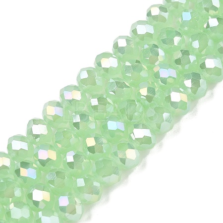 Electroplate Glass Beads Strands EGLA-A044-J6mm-B01-1