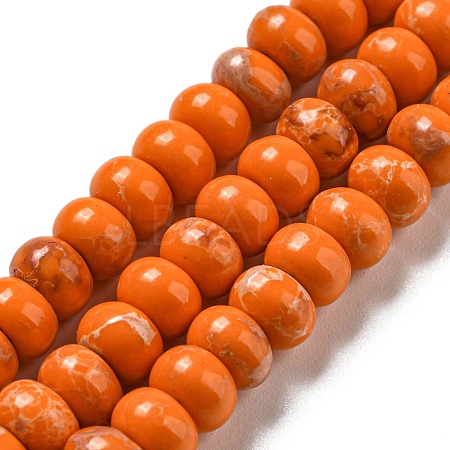 Synthetic Imperial Jasper Dyed Beads Strands G-D077-E01-02F-1