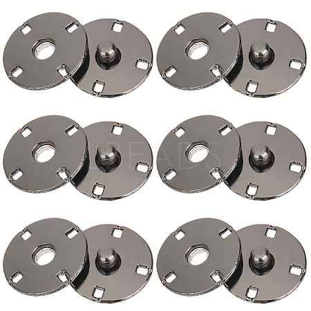 10Pairs Alloy Snap Buttons FIND-CY0001-53B-1