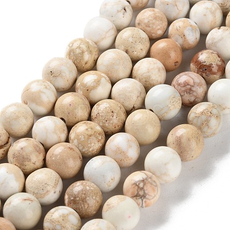 Dyed Natural Regalite/Imperial Jasper/Sea Sediment Jasper Beads Strands X-G-B124-C01-17-1