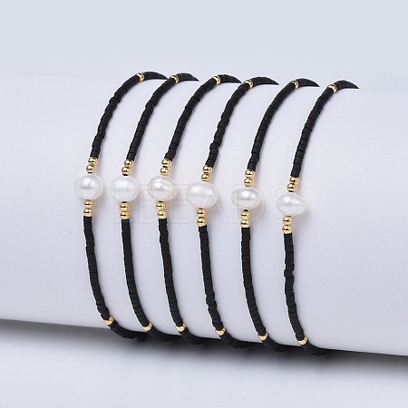 Adjustable Nylon Cord Braided Bead Bracelets X-BJEW-P256-B05-1