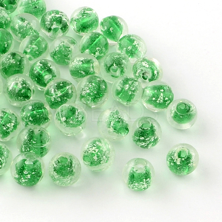 Handmade Luminous Lampwork Beads LAMP-R125-12mm-06-1