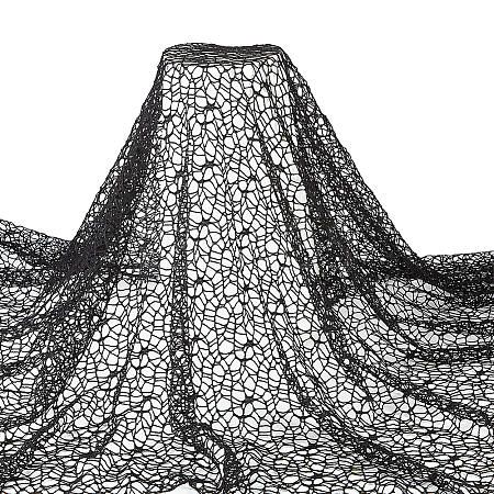 1 Yard Spider Mesh Polyester Fabric DIY-FG0004-13-1