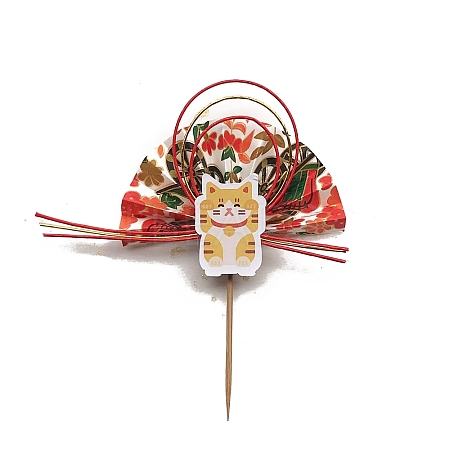 Paper Japanese Fan Sushi Fruit Table Toppers Decoration PW-WGB02D3-01-1