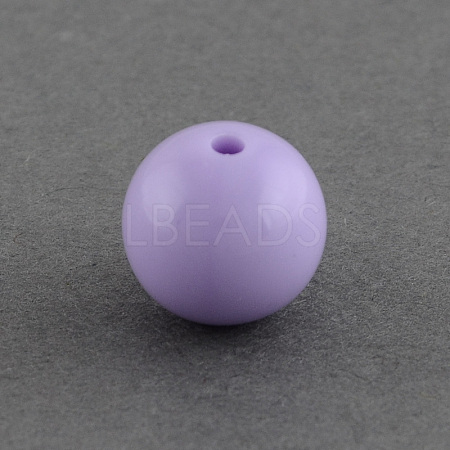 Solid Chunky Bubblegum Acrylic Ball Beads SACR-R835-12mm-08-1