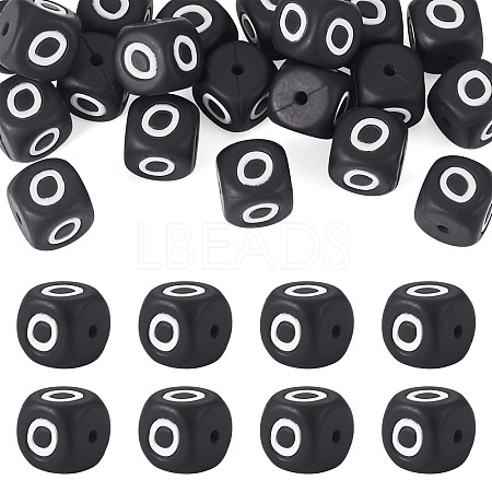 20Pcs Food Grade Eco-Friendly Silicone Beads SIL-TADJ0001-01O-1