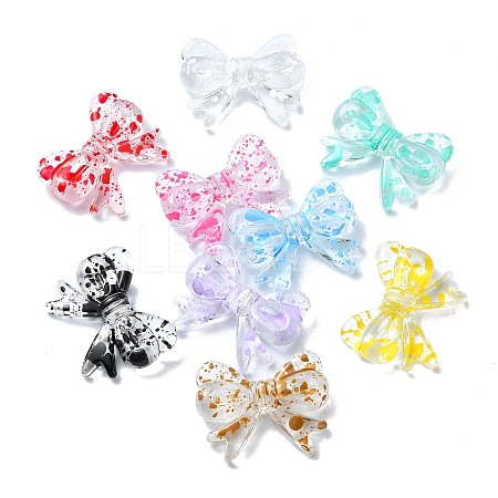Transparent Acrylic Beads X-OACR-E033-10-1