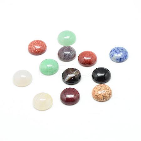 Natural & Synthetic Gemstone Cabochons G-T020-6mm-M-1