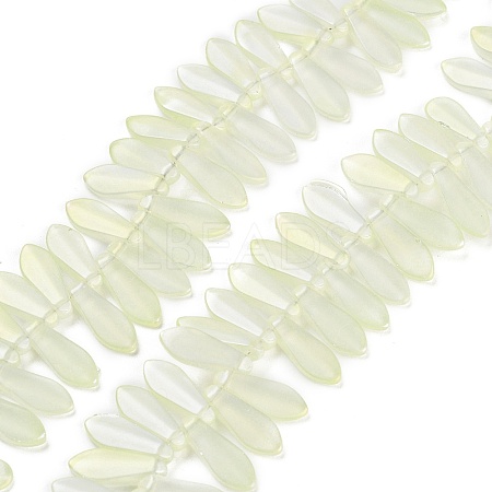Electroplate Glass Beads Strands X-EGLA-C005-01A-FR02-1