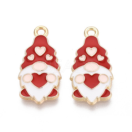 Christmas Alloy Enamel Pendants ENAM-T024-21A-G-1