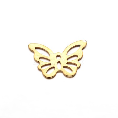 Butterfly 304 Stainless Steel Pendants X-STAS-M208-01-1