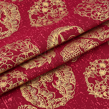 Dragon Pattern Cotton Fabric DIY-WH0579-96A-1
