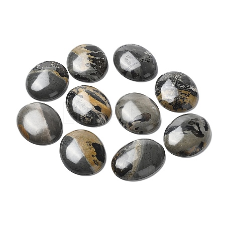 Natural Dendritic Jasper Cabochons X-G-F608-02A-01-1