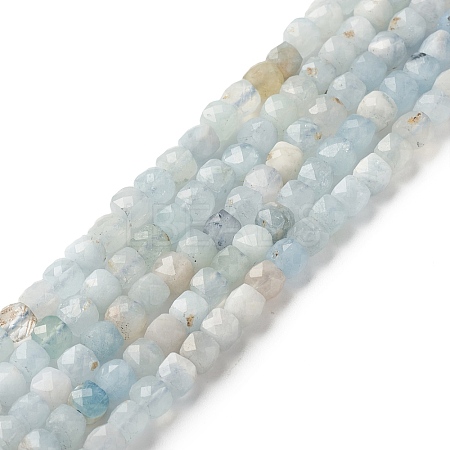 Natural Aquamarine Beads Strands G-G989-B02-1